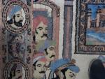 IRAN, Ispahan - Tapis à décor d'une scène de palais...