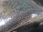 Paire de rafraichissoirs cylindriques en métal argenté à armoireries double...