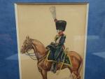 École française « 1815 Garde Nle de Landau Cavalerie Officier » et...