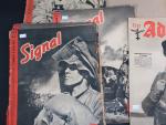Lot de revues, 2è guerre mondiale : Signal ; l'Illustration ; Der Adler ;...