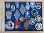 France Lot de 35 (env.) insignes militaires divers, nombreuses reproductions,...