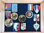 France Lot de 30 (env.) insignes militaires divers, nombreuses reproductions,...