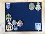 France Lot de 34 (env.) insignes militaires divers, nombreuses reproductions,...