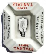 C1925 CENDRIER Lampes TANTALE (eclairage) Saxe