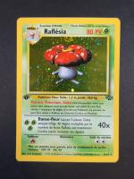 Carte Pokémon
Contenu : carte rare Raflésia 
Edition : 1er édition jungle
Langue :...