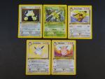 Carte Pokémon
Contenu : lot de 5 cartes rares dont Grodoudou, Mélodelfe,...