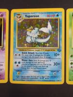 Carte Pokémon
Contenu : Lot de 3 cartes rares dont MR.Mime, Vaporeon...