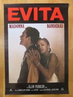 "Evita" (1996) de Alan Parker
Avec Madonna, Antonio Banderas
Affiche originale 0,60...