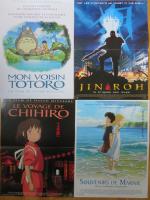 CINEMANGA : 4 Affichettes 0,40 x 0,60
"Le Voyage de Chihiro"
"Mon...