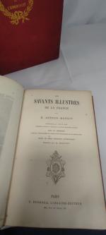 Lot de deux ouvrages dont :
Les Savant Illustres de la France...