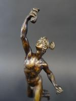 D'après Jean de BOLOGNE. Deux statuettes en bronze patiné :...