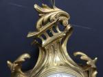 Petit cartel de style Louis XV en bronze doré à...