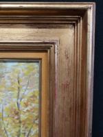 MARTIN Eugène (1880-1954). Paysage d'automne au bois en bordure de...