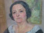 MOURGUE VAQUIER Renée (1894-1990). Portrait de femme. Dessin au pastel...