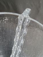 Vase en cristal 17 cm de haut 12,5 cm de...