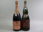 CHAMPAGNE. 2 Magnums Lanson : 1 Red Label 1969 -...