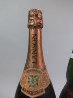 CHAMPAGNE. 2 Magnums Lanson : 1 Red Label 1969 -...