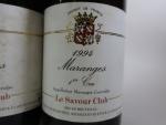 BOURGOGNE ROUGE. 3 Bout. Maranges 1er Cru 1994 Le Savour...