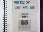 3 reliures Lindner avec boitiers bordeaux de timbres de France...