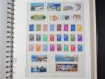 6 reliures Lindner avec boitiers bordeaux de timbres de France...