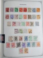 1 Vieil album yvert cuir rouge d'une collection de timbres...