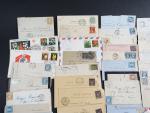 95 lettres et cartes postales depuis 1850 n° 1 10c...