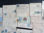95 lettres et cartes postales depuis 1850 n° 1 10c...