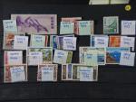 2 Boites de stocks de 65 plaquettes de timbres neufs...