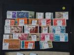 2 Boites de stocks de 65 plaquettes de timbres neufs...