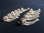 LIMOGES FRANCE - Lot de 11 escargots en porcelaine peinte,...