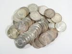 FRANCE : Quarante-cinq pièces de 50 Francs argent type Hercule,...
