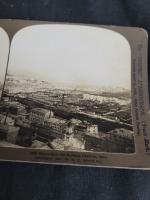 Lot de 5 stéréoscope 14 avril 1903 . 
-le pont du...