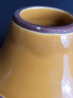 Vase en terre cuite Boule de couleur moutarde fabrication portugaise...
