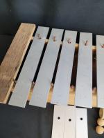 Xylophone En bois et métal. Longueur 50 cm hauteur 14...
