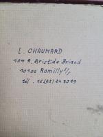 Peinture à l'huile sur panneau en bois, L .CHAUMARD 1989. 
Longueur...