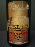 ALSACE - 12 B. A. KLUR AU KATZELBERG Blanc Pinot...