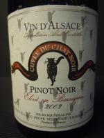 ALSACE - 12 B. CUVEE DU CHAT NOIR Pinot noir...