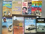 Lot de 8 ouvrages brochés : 
Paris-Dakar : les Déserts de Gilbert...