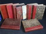 9 volumes de la revue l'Illustration reliés cuir, 1914 à...