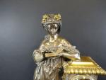 LEMERLE-CHARPENTIER, Paris, rue Charlot 8, fabricant de bronze : Pendule...