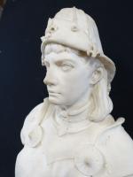 MONY Adolphe (1831-1909) : Buste de Jeanne d'Arc en armure...