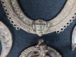 AFRIQUE. Lot de 2 colliers pectoraux en bronze 22 x...