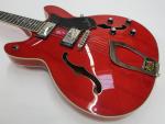 HAGSTROM - Guitare électrique acoustique modèle Viking rouge, numéro de...