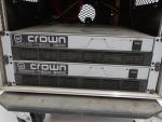 CROWN - Fly case sur roulettes contenant 2 amplificateurs de...