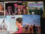 Lot de 10 disques vinyles 33 tours comprenant Mireille Mathieu,...