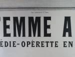 ANONYME
LA FEMME A BARBE
Comédie Opérette en trois actes.
A. MILLAUD et...
