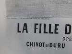 ANONYME
LA FILLE DU TAMBOUR MAJOR
Opéra comique en trois actes.
CHIVOT et...