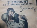 LEROUX Auguste (1872-1954)
3e EMPRUNT DE LA DEFENSE NATIONALE,
Souscrivez pour la...