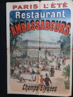 CHERET Jules
Paris l'été, RESTAURANT DES AMBASSADEURS CHAMPS ELYSSES, 1884.
129. IMP...