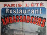 CHERET Jules
Paris l'été, RESTAURANT DES AMBASSADEURS CHAMPS ELYSSES, 1884.
129. IMP...